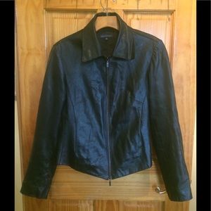 Vintage Black Leather Jacket Women’s Small Medium